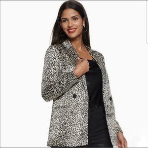 Nine West Animal Print Blazer size XXL